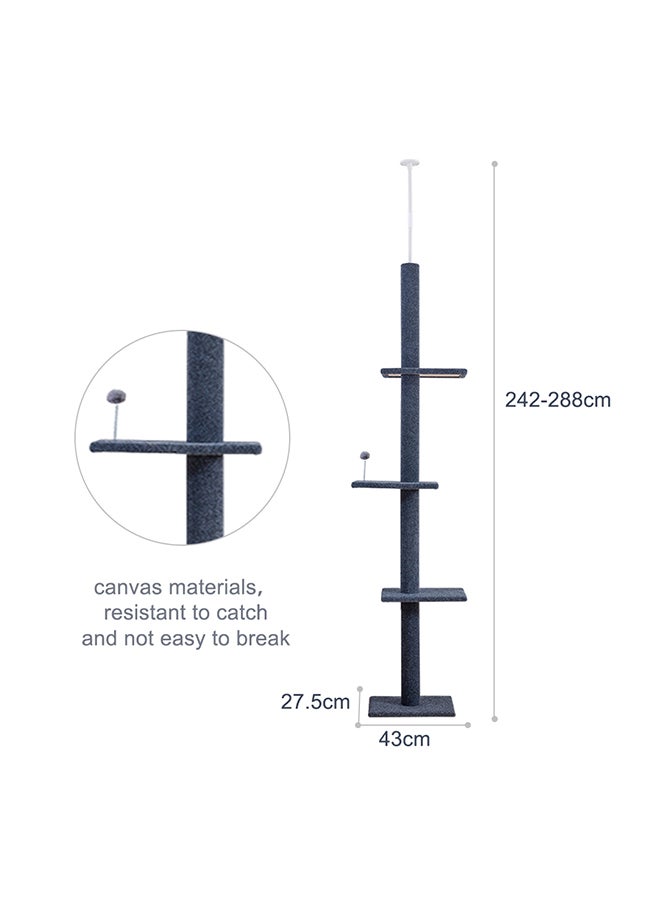 Generic - Cat Condo Tree Black 113inch - Image 1