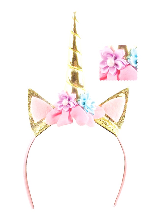 Seemo Unicorn Princess Party Dress With Hair Band Purple  - Image 3