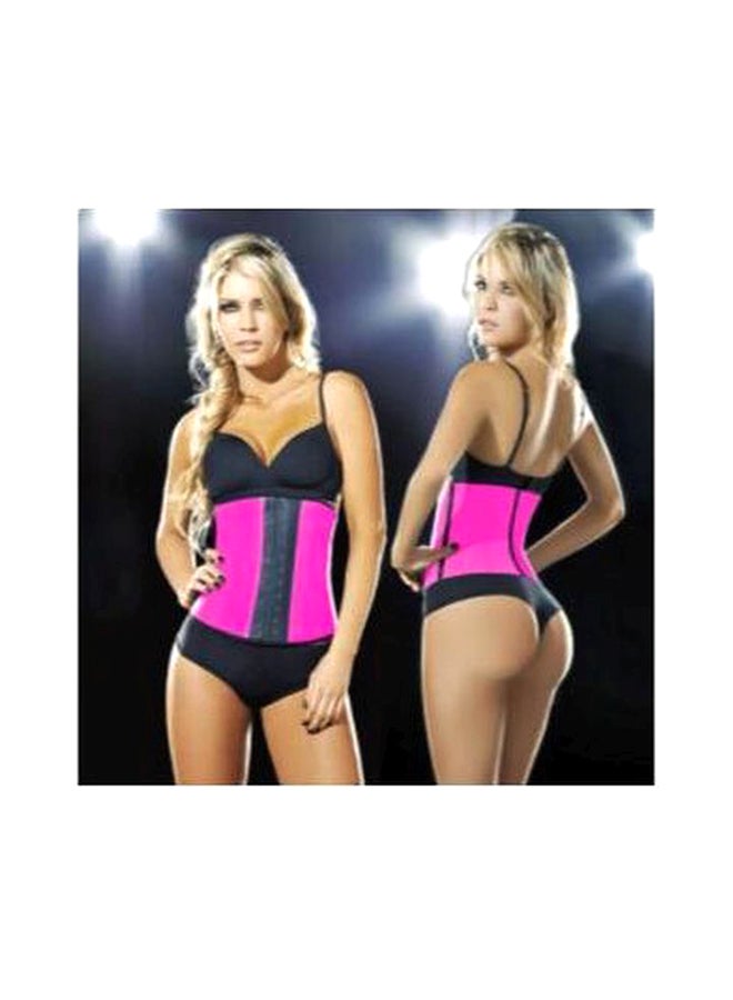 مشد يأخذ شكل الجسم وردي/ أسود - Image 3