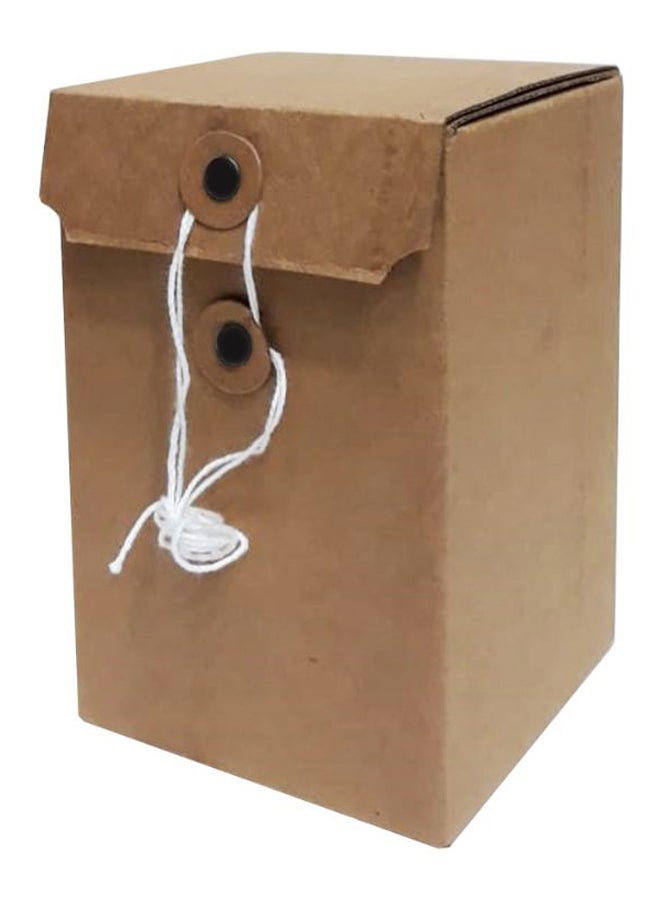 12-Piece Plain Cardboard Gif Box Set Brown