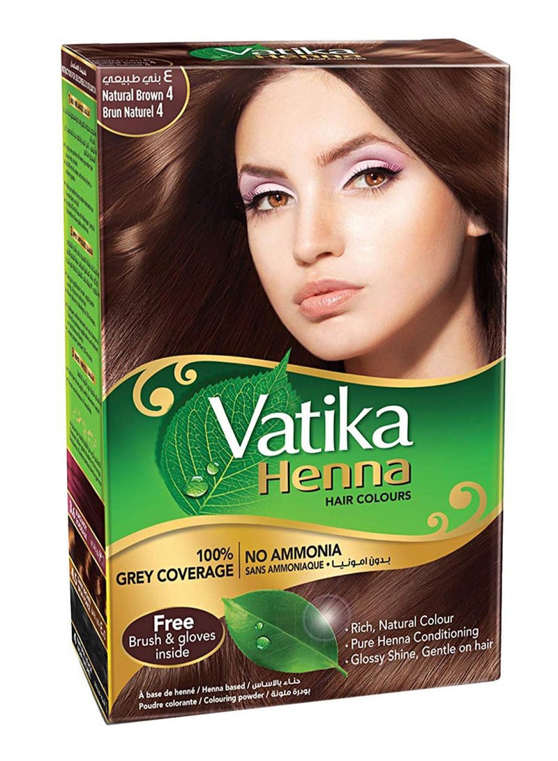 Henna Temporary Hair Color Natural Brown 4 60grams