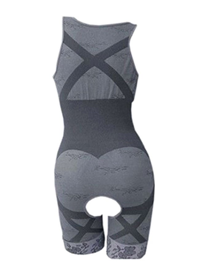 مشد جسم بقصة ضيقة رمادي - Image 2