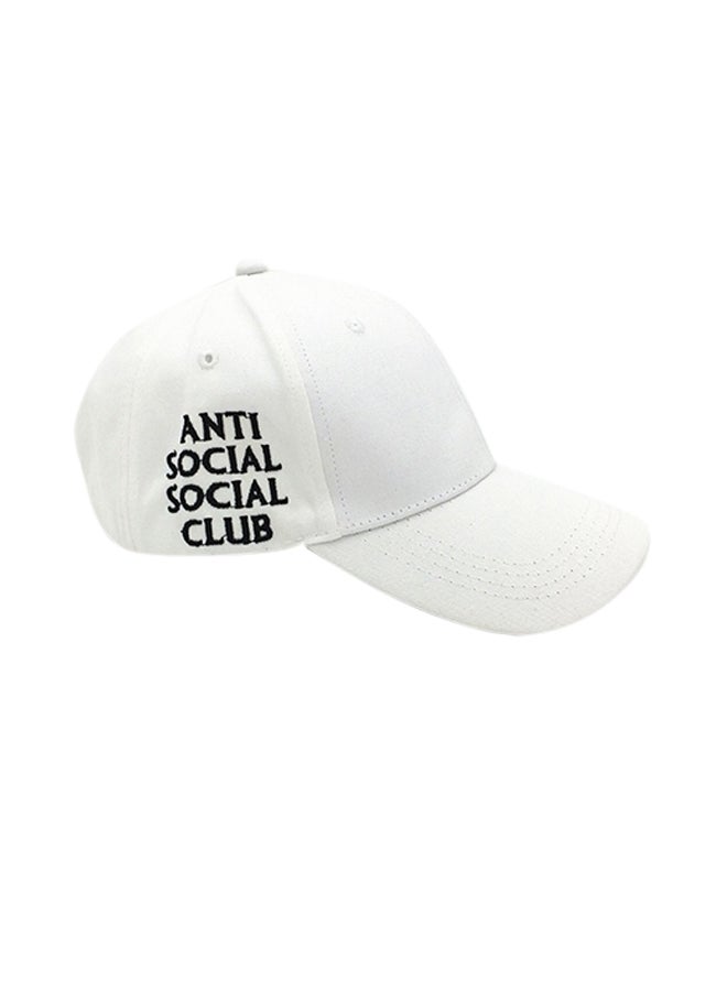 Generic - Korean Version Of Embroidered Vogue Baseball Cap White - Image 1