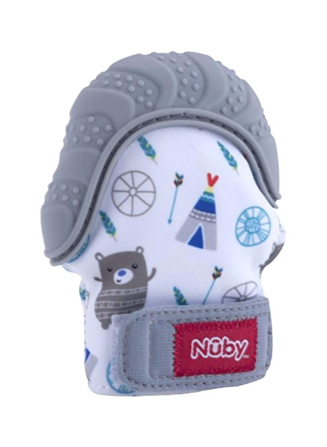 Nuby Soothing Teething Mitten With Bag  - Image 1