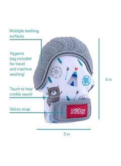 Nuby Soothing Teething Mitten With Bag  - Image 3