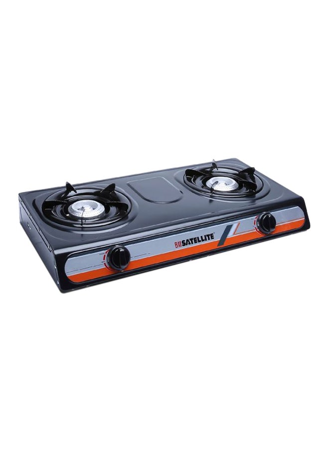 NUSHI 2-Burner Teflon Gas Stove NS-201 Black - Image 2