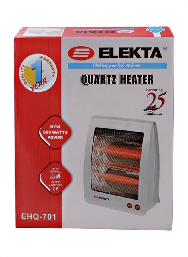 ELEKTA - Halogen Room Heater 800W 800.0 W EHQ-701 Grey - Image 1
