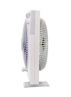 SONASHI 12Inch Box Fan with 3 Speeds | Lightweight and Portable Fan with 1 Hour Timer | Powerful Desk Fan With Copper Motor | Protective Grill for Safety SBF-7032 White/Grey  - Image 3