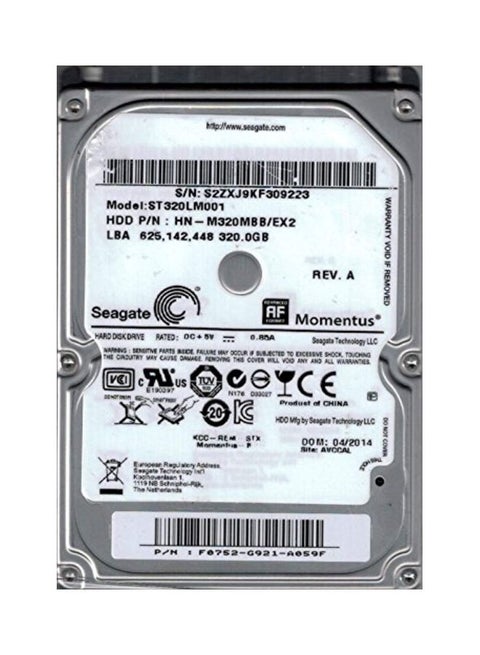 Momentus HDD Internal Hard Drive Silver