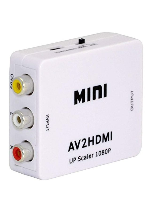 محول أبسكيلر ومحول مركب صغير أبيض