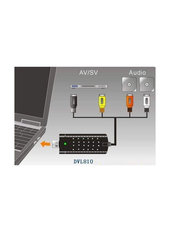 بطاقة محول لحفظ الفيديو بمنفذ USB 2.0 أسود/أزرق/أبيض - Image 5