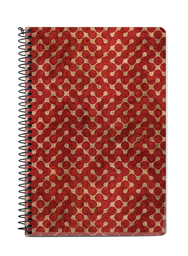 Stylizedd A5 Spiral Notebook Red/Brown