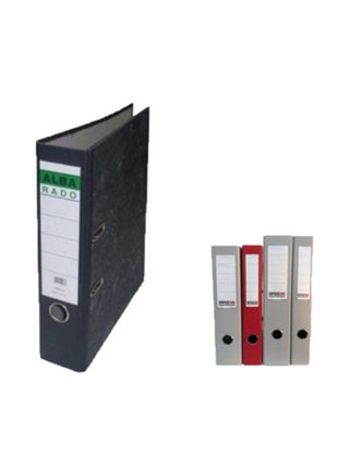 Set Of 5 A4 Narrow Marble Box Files Multicolour - v1568793061/N29706303A_1