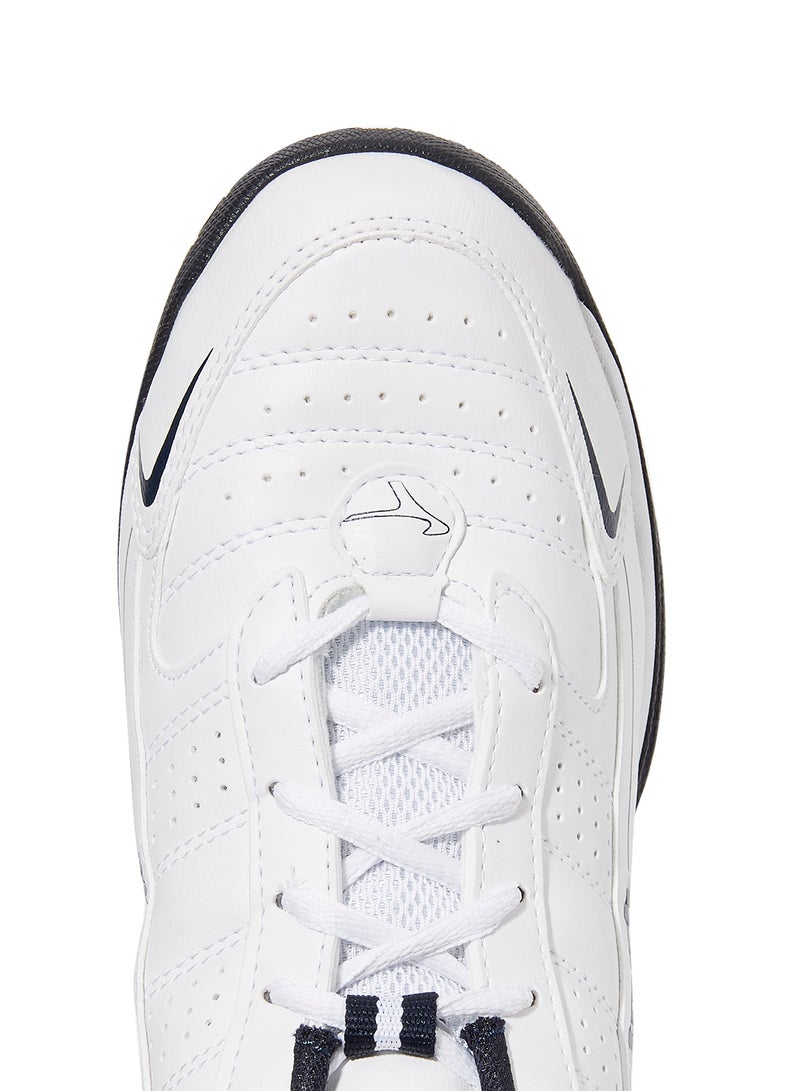 Lace Up Trainers White/Navy
