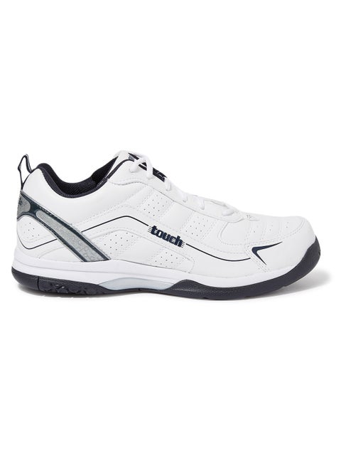 Lace Up Trainers White/Navy