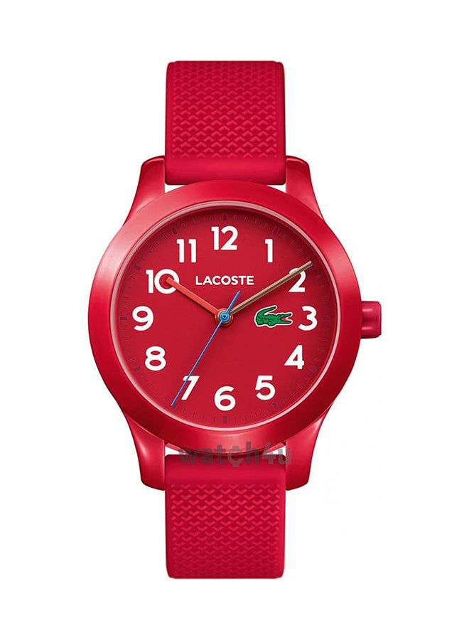 LACOSTE Kids' L.12.12 Water Resistant Analog Watch 2030004 - 32 mm - Red - Image 1