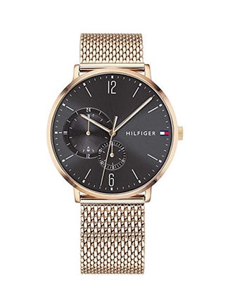 Men's Round Shape Stainless Steel Analog Wrist Watch 40 mm - Gold - 1791506 - v1568802485/N29929824A_1
