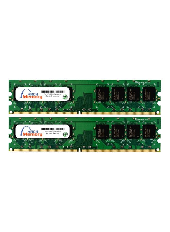 2-Piece UDIMM DDR2 RAM For Asus V6-P5G41H Multicolour