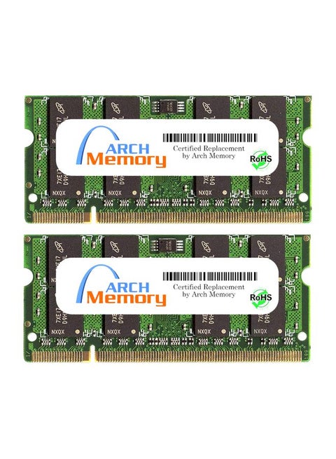2-Piece DDR2 SODIMM RAM For Dell Latitude D820 Multicolour