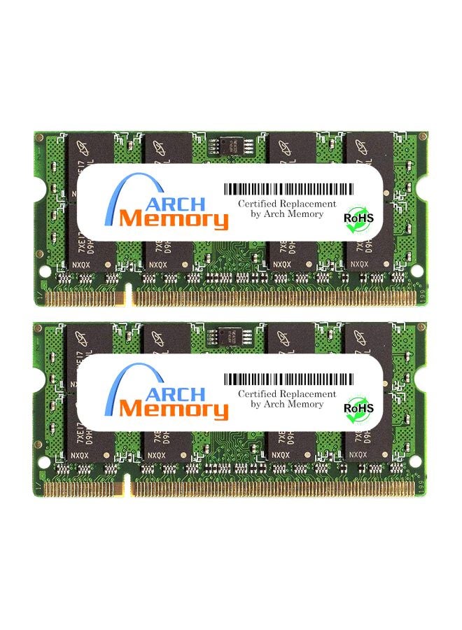 Arch Memory - 2-Piece DDR2 SODIMM RAM For Dell Latitude D820 Multicolour - Image 1