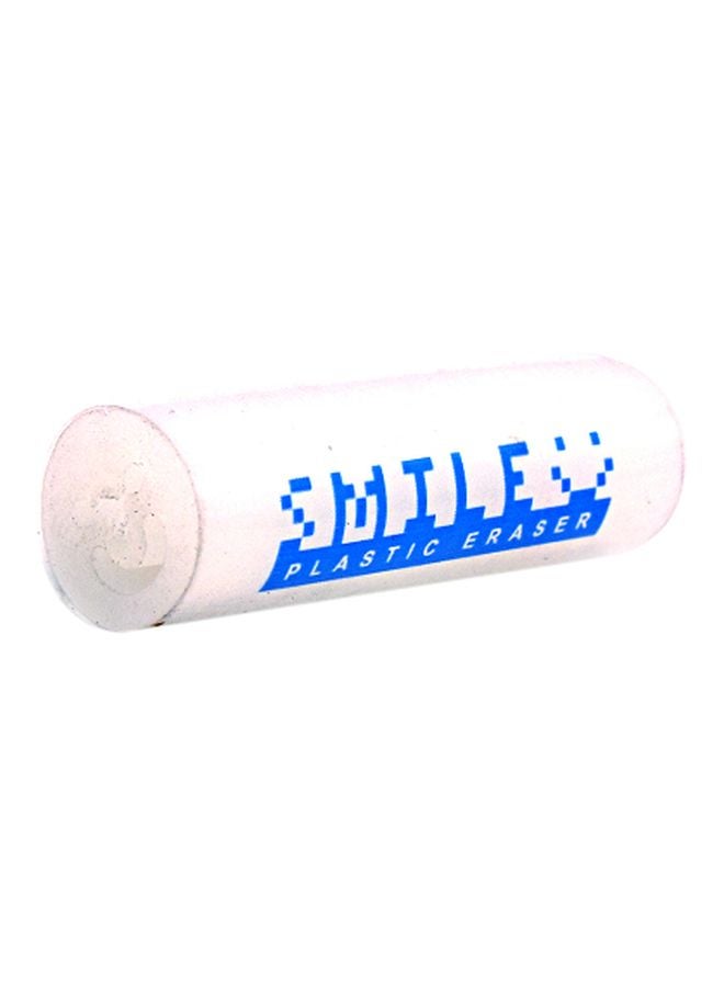 M&G Smiley Plastic Eraser White 