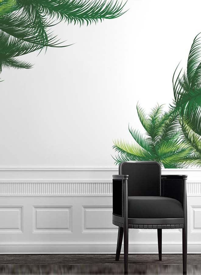 ملصق جداري مضاد للماء بتصميم نباتات زاهية أخضر 60x90سم  - Image 1
