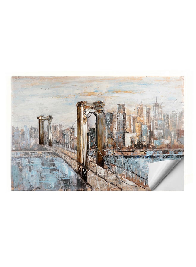 City View Pattern Wallpaper Multicolour 50x70cm - Image 1