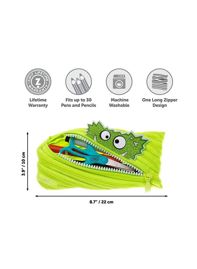زيبيت حقيبة أقلام توكينج مونستر أخضر ليموني - Image 3