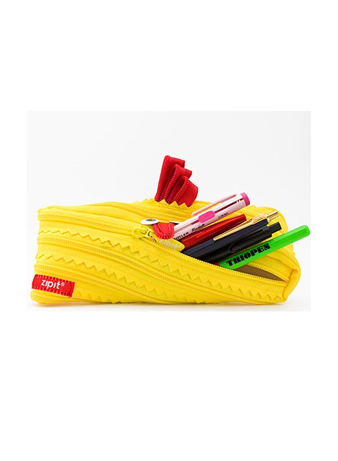 زيبيت حقيبة أقلام بتصميم حيوان أصفر - Image 2