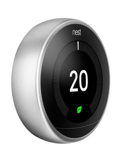 Nest Stainless Steel 3rd Generation Learning Thermostat Silver 
