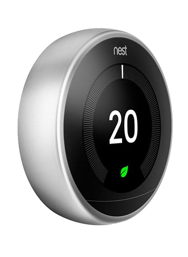 Nest Stainless Steel 3rd Generation Learning Thermostat Silver 