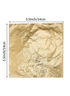 مجموعة أوراق فويل للزينة بلون ذهبي يحاكي اللون الحقيقي من 100 ورقة ذهبي 14x14Ø³Ù†ØªÙŠÙ…ØªØ± - v1568805892/N30007811A_2
