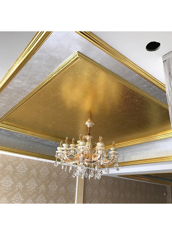 Generic 100 Sheets Imitation Gold Foil Paper Decorative Papers Golden 14x14centimeter  - Image 4