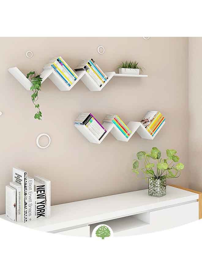 Generic Nordic Creative Wall Shelves White 60x15x15cm  - Image 2