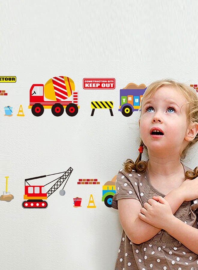 Animated Vehicle Wall Sticker Multicolour 60x90cm - Image 3