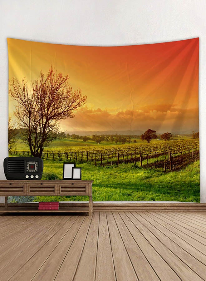 Pastoral Plain Style Creative Tapestry Yellow 130x150cm - Image 1