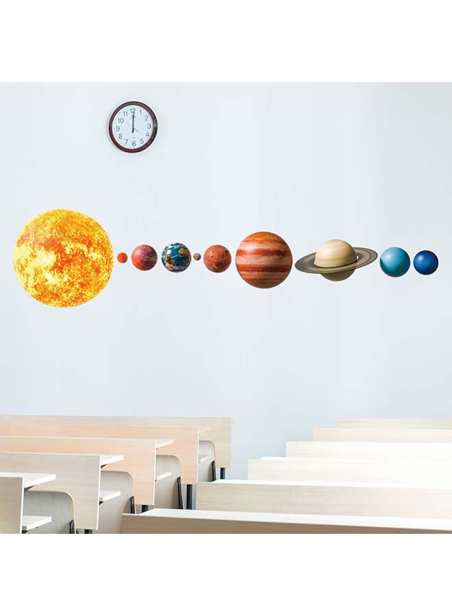 Colorful Solar System Wall Sticker Multicolor 70x50centimeter - Image 1
