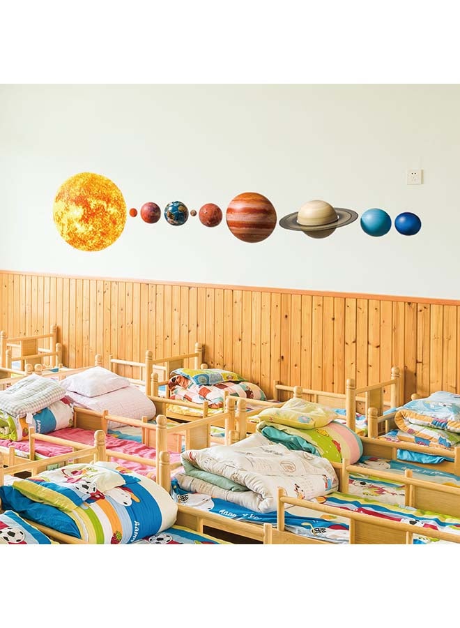 Colorful Solar System Wall Sticker Multicolor 70x50centimeter - Image 3