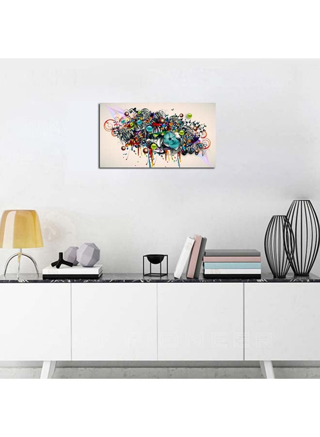 1Pc Wall Framed Picture Modern Colorful Abstract Art Wall Decoration Multicolor 20x30cm  - Image 2