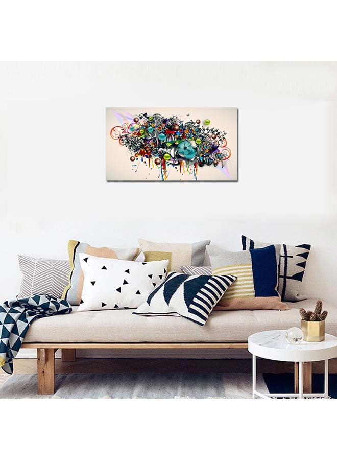 1Pc Wall Framed Picture Modern Colorful Abstract Art Wall Decoration Multicolor 20x30cm  - Image 3