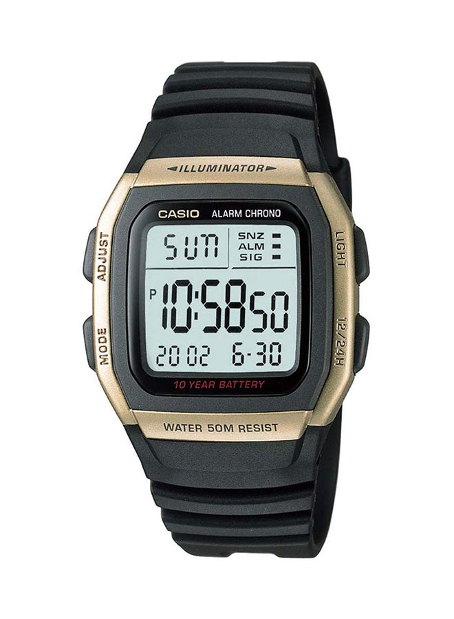 CASIO Men's Resin Digital Watch W-96H-9AVDF - 30 mm - Light Green - Image 1