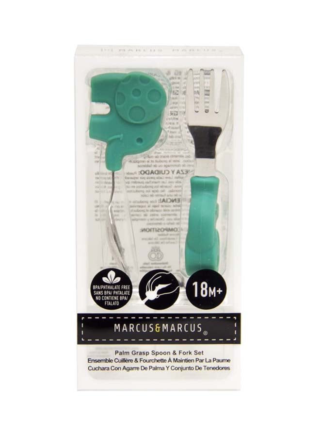 2-Piece Ollie Palm Grasp Spoon And Fork Set
