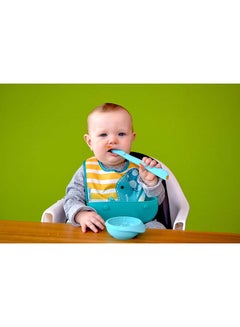 Marcus & Marcus Masher Spoon & Bowl Set- Blue  - Image 2