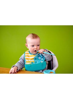 Marcus & Marcus Masher Spoon & Bowl Set- Blue  - Image 3