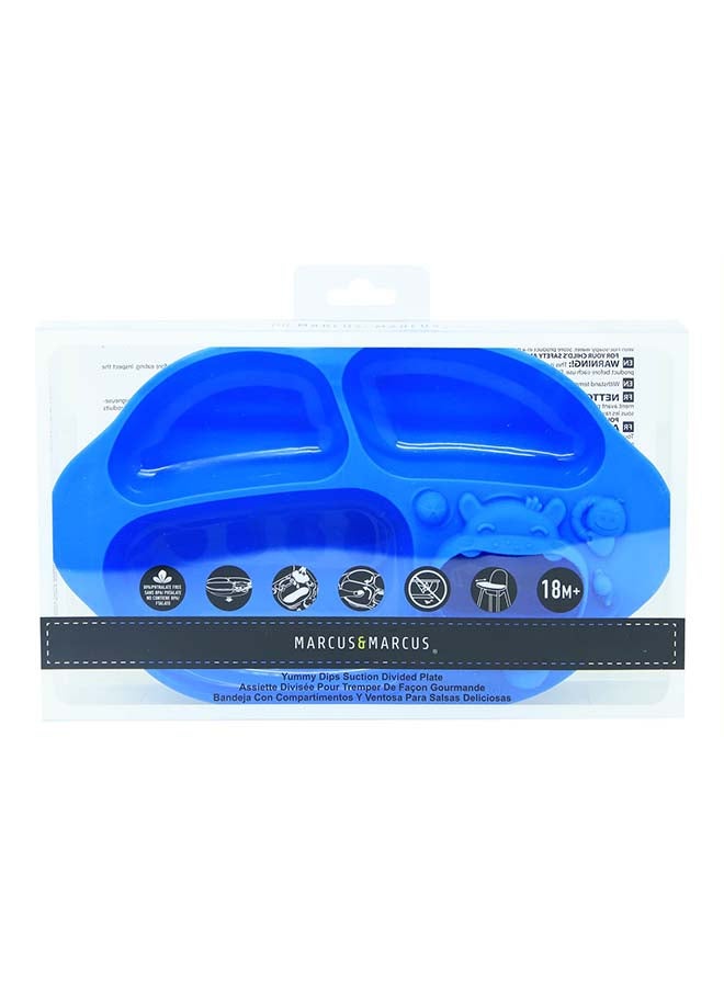 Marcus & Marcus Yummy Dips Suction Divided Plate- Lucas  - Image 4