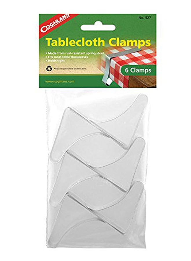 COGHLANS Pack Of 6 Tablecloth Clamps 7.1cm  - Image 1