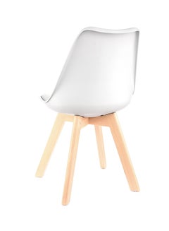 Homez 2 Stylish Design Chairs White/Beige  - Image 3
