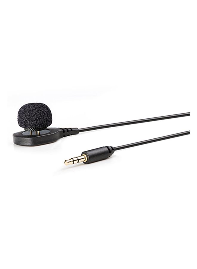 BOYA - Omnidirectional Wearable Pin Microphone BYA-HLM1 Black - Image 1