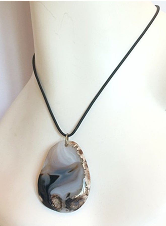 Argento Dubai - Agate Semiprecious Stone Pendant Necklace - Image 1