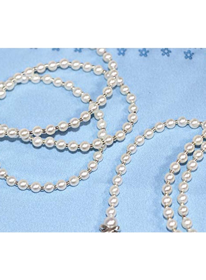 سلسلة تثبيت النظارة الشمسية بخرز اللؤلؤ من قطعتين - Image 2